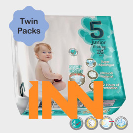 INNHJ-PAR-001 MODEL WHOLESALE NEWBORN MINI MIDI MAXI JUNIOR EXTRA LARGE FLEXIBLE UNISEX PREMIUM ABSORBENT DIAPERS